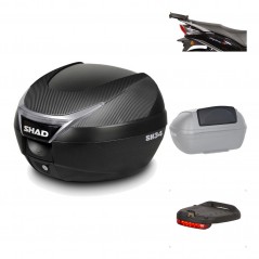 Rear trunk + mounting hardware + accessories  SH34 CARBON LOOK
