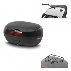 SHAD Baul trasero + herraje montaje parrilla portabultos superior SH46 SH 46 NEW MODEL KIT-184657