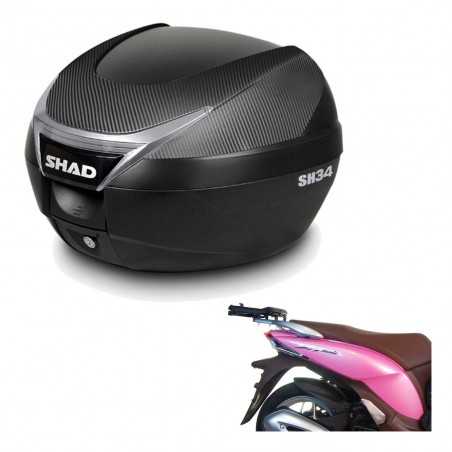 SHAD Baul trasero + herraje montaje SH34 CARBON LOOK KIT-184768