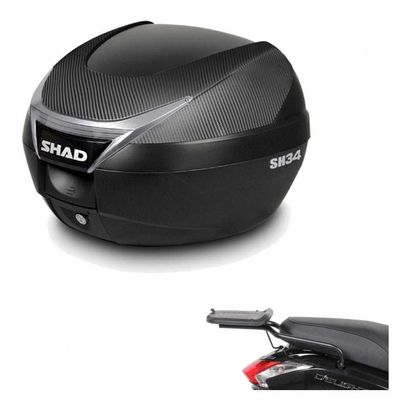 SHAD Baul trasero + herraje montaje SH34 CARBON LOOK KIT-185112
