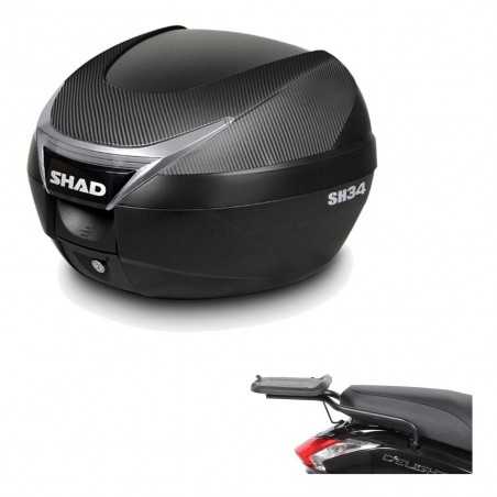 SHAD Baul trasero + herraje montaje SH34 CARBON LOOK KIT-185112