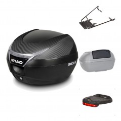 Rear trunk + mounting hardware + accessories  SH34 CARBON LOOK
