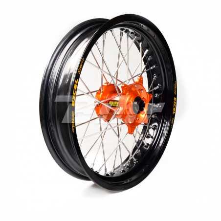 Full wheel black hoop  16-3,50 buje naranja 1 35650/3/10