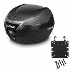 SHAD Baul trasero + herraje montaje SH34 CARBON LOOK KIT-184716
