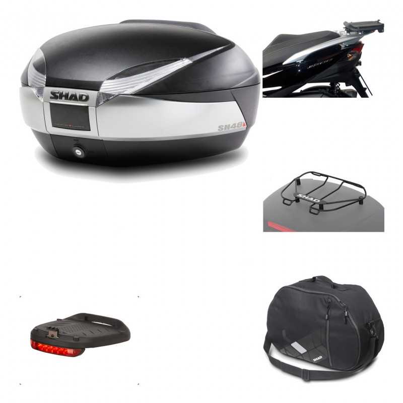 Rear trunk + mounting hardware + accessories  SH48 TITANIUM PREMIUM