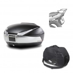 Back trunk + big top fitting + internal bag  SH48 TITANIUM PREMIUM