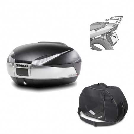 Back trunk + big top fitting + internal bag SH48 TITANIUM PREMIUM