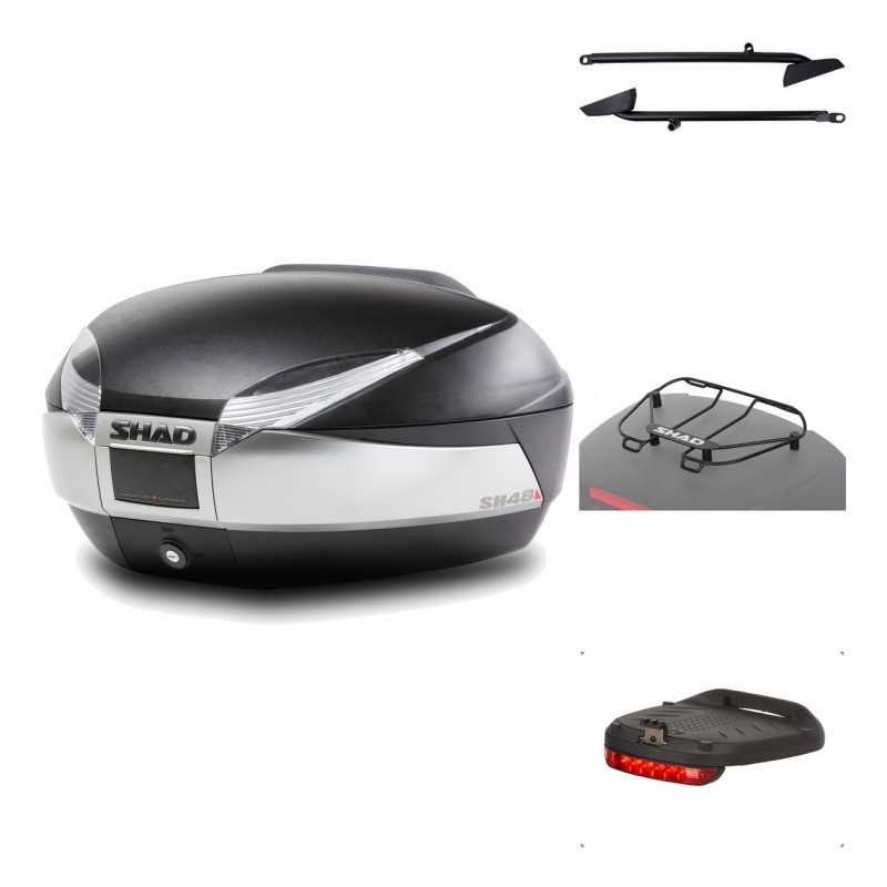 Rear trunk + mounting hardware + accessories  SH48 TITANIUM PREMIUM