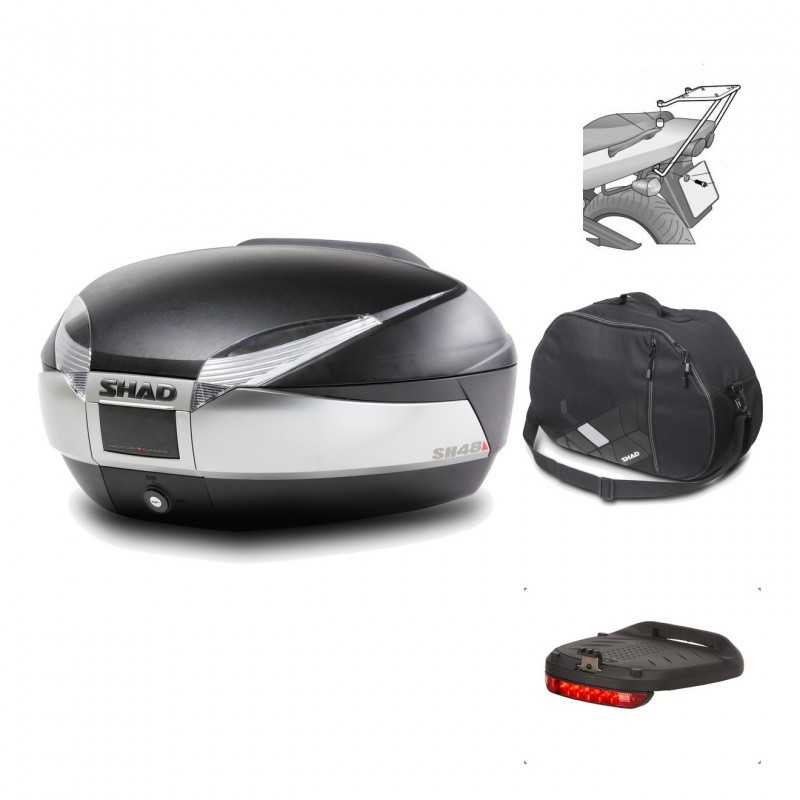 Rear trunk + mounting hardware + accessories  SH48 TITANIUM PREMIUM