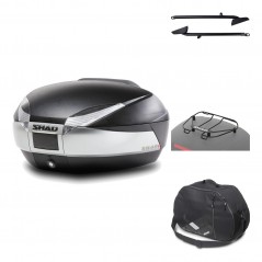 Rear trunk + mounting hardware + accessories  SH48 TITANIUM PREMIUM