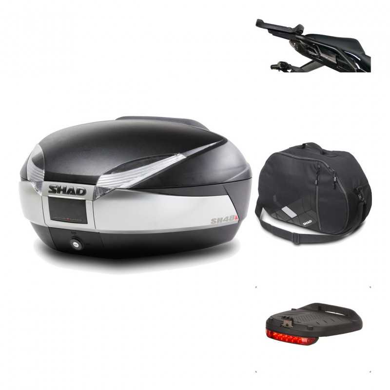 Rear trunk + mounting hardware + accessories  SH48 TITANIUM PREMIUM