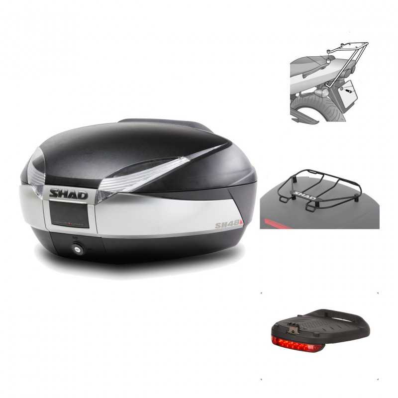 Rear trunk + mounting hardware + accessories  SH48 TITANIUM PREMIUM