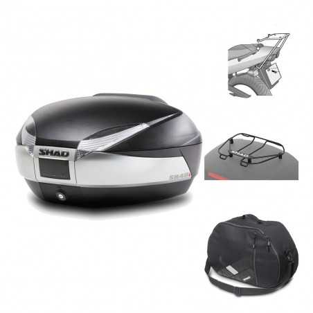 SHAD Baul trasero + herraje montaje accesorios SH48 TITANIUM PREMIUM KIT-185525