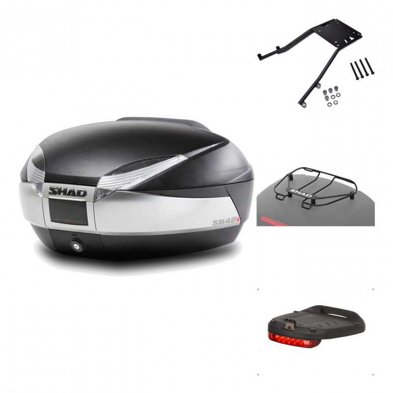 Rear trunk + mounting hardware + accessories  SH48 TITANIUM PREMIUM