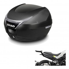 SHAD Baul trasero + herraje montaje SH34 CARBON LOOK KIT-185176
