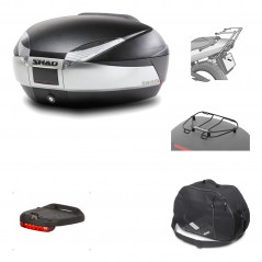 Rear trunk + mounting hardware + accessories  SH48 TITANIUM PREMIUM