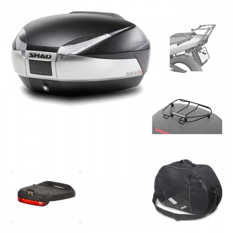 Rear trunk + mounting hardware + accessories  SH48 TITANIUM PREMIUM