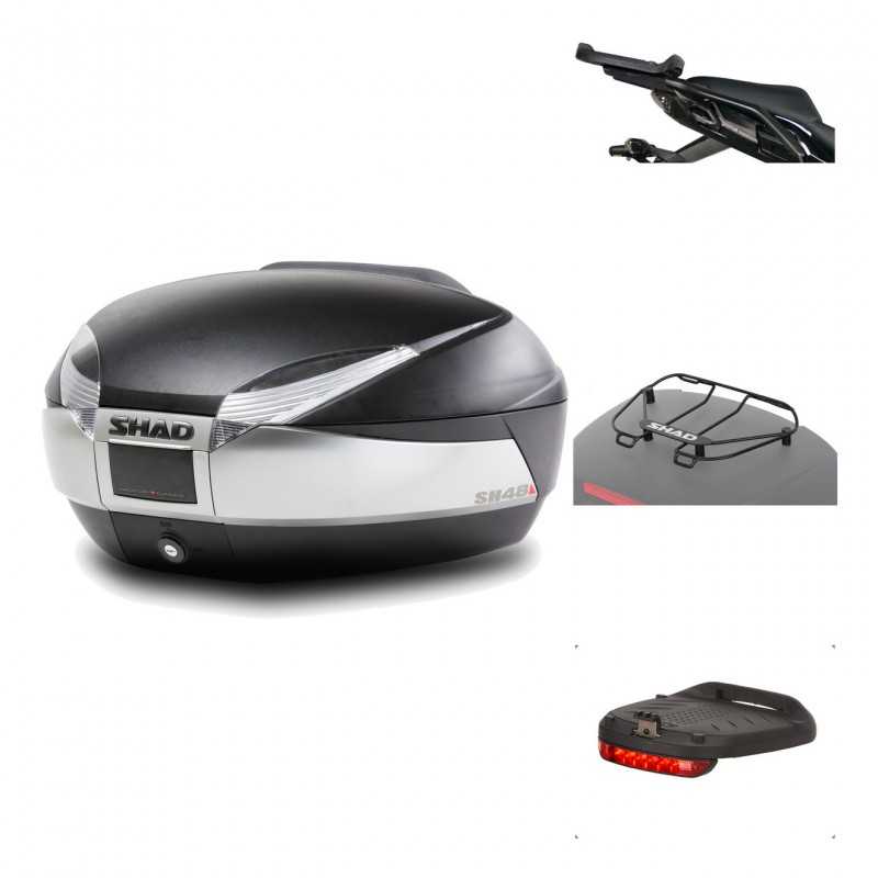 Rear trunk + mounting hardware + accessories  SH48 TITANIUM PREMIUM
