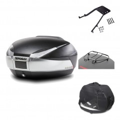 Rear trunk + mounting hardware + accessories  SH48 TITANIUM PREMIUM