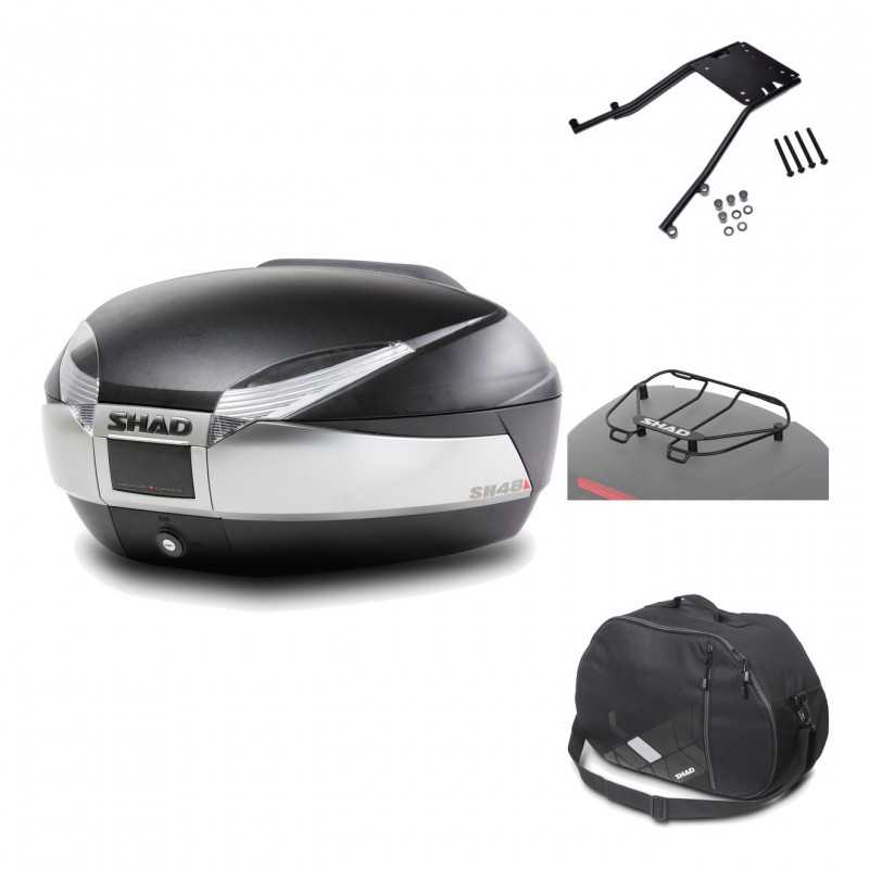 Rear trunk + mounting hardware + accessories  SH48 TITANIUM PREMIUM