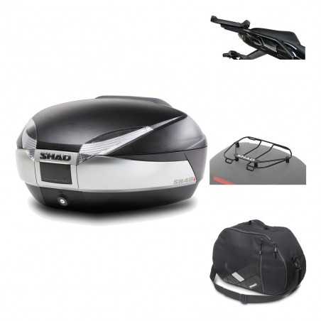 SHAD Baul trasero + herraje montaje accesorios SH48 TITANIUM PREMIUM KIT-185477