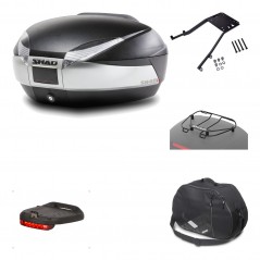 Rear trunk + mounting hardware + accessories  SH48 TITANIUM PREMIUM