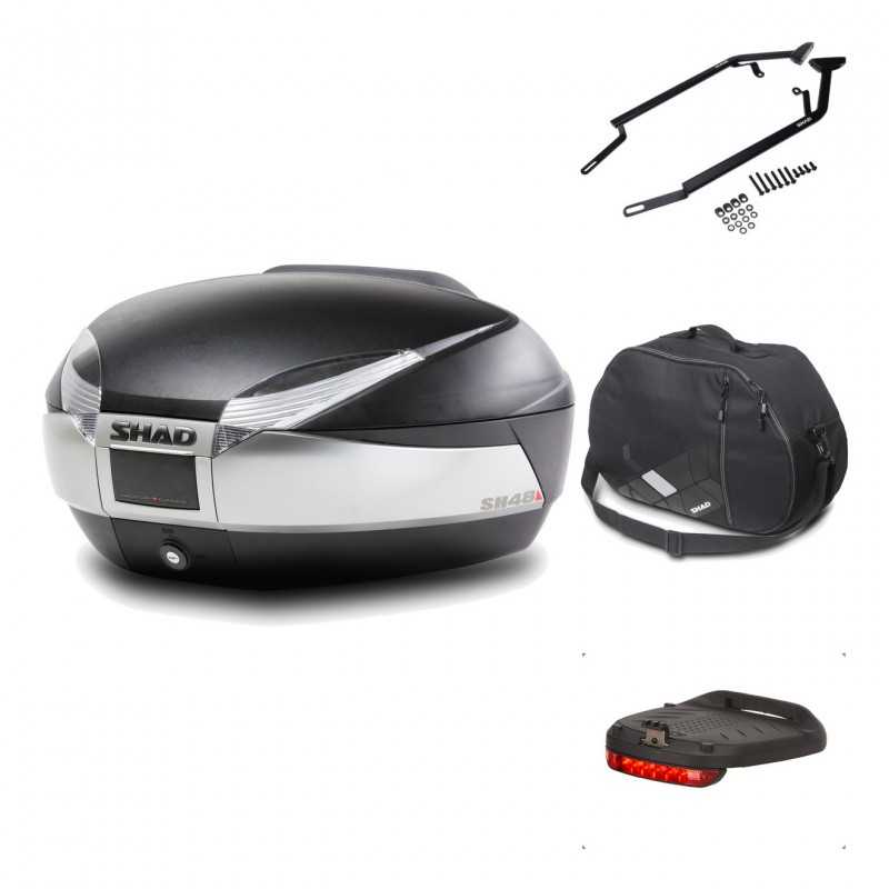 Rear trunk + mounting hardware + accessories  SH48 TITANIUM PREMIUM