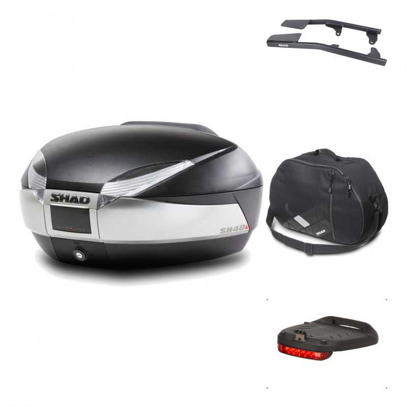 Rear trunk + mounting hardware + accessories  SH48 TITANIUM PREMIUM