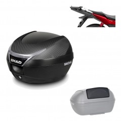 Back trunk + top small fitting + passenger support  SH34 CARBON LOOK