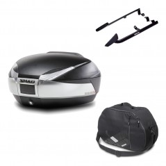 SHAD Baul trasero + herraje montaje bolsa interna SH48 TITANIUM PREMIUM KIT-185433