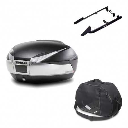 Back trunk + big top fitting + internal bag SH48 TITANIUM PREMIUM