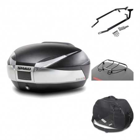 SHAD Baul trasero + herraje montaje accesorios SH48 TITANIUM PREMIUM KIT-185581