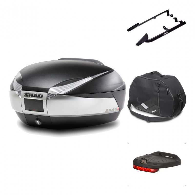 Rear trunk + mounting hardware + accessories  SH48 TITANIUM PREMIUM