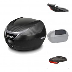 Rear trunk + mounting hardware + accessories  SH34 CARBON LOOK