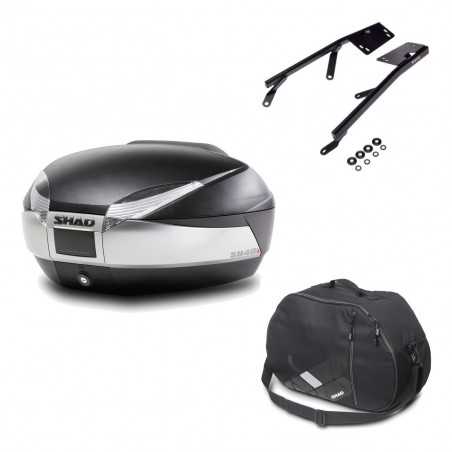 Back trunk + big top fitting + internal bag SH48 TITANIUM PREMIUM