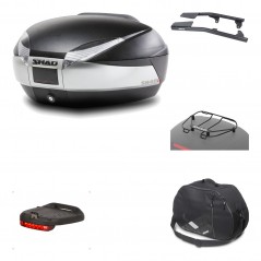 Rear trunk + mounting hardware + accessories  SH48 TITANIUM PREMIUM