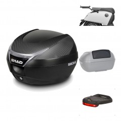 Rear trunk + mounting hardware + accessories  SH34 CARBON LOOK
