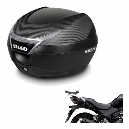 SHAD Baul trasero + herraje montaje SH34 CARBON LOOK KIT-185136