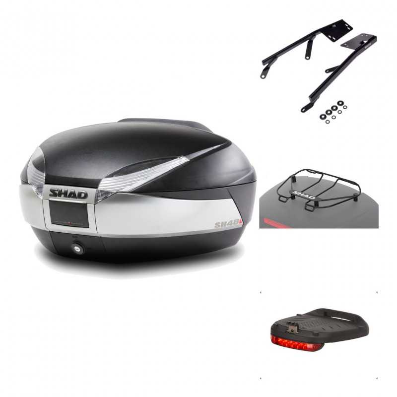 Rear trunk + mounting hardware + accessories  SH48 TITANIUM PREMIUM