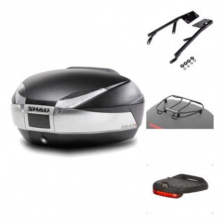 SHAD Baul trasero + herraje montaje accesorios SH48 TITANIUM PREMIUM KIT-185484