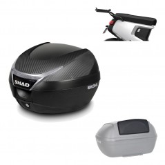 Back trunk + top small fitting + passenger support  SH34 CARBON LOOK