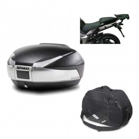 Back trunk + big top fitting + internal bag SH48 TITANIUM PREMIUM