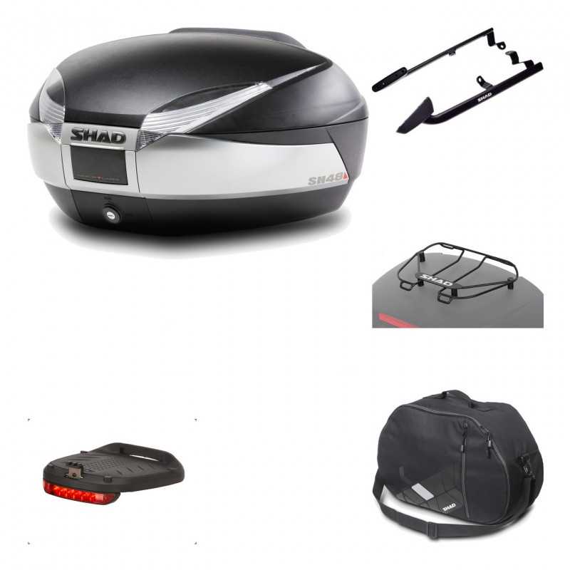 Rear trunk + mounting hardware + accessories  SH48 TITANIUM PREMIUM