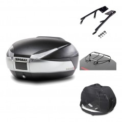Rear trunk + mounting hardware + accessories  SH48 TITANIUM PREMIUM