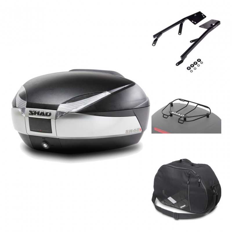 Rear trunk + mounting hardware + accessories  SH48 TITANIUM PREMIUM
