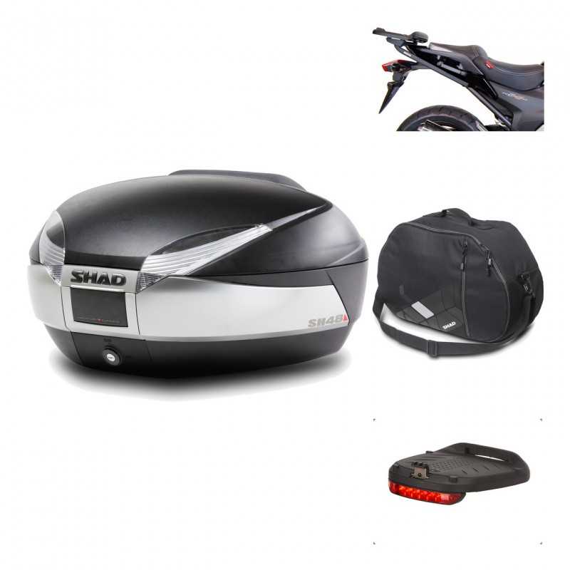 Rear trunk + mounting hardware + accessories  SH48 TITANIUM PREMIUM