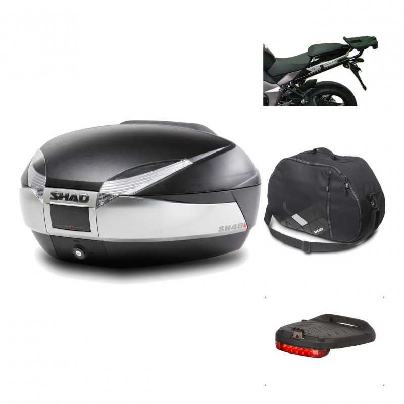 Rear trunk + mounting hardware + accessories  SH48 TITANIUM PREMIUM