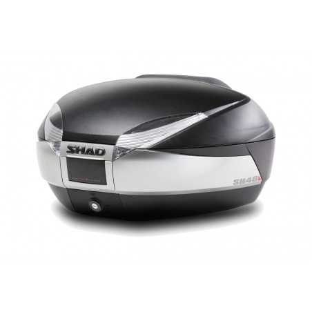 SHAD Baul trasero + herraje montaje parrilla portabultos superior SH48 TITANIUM PREMIUM KIT-185539