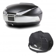 Back trunk + internal bag  SH48 TITANIUM PREMIUM