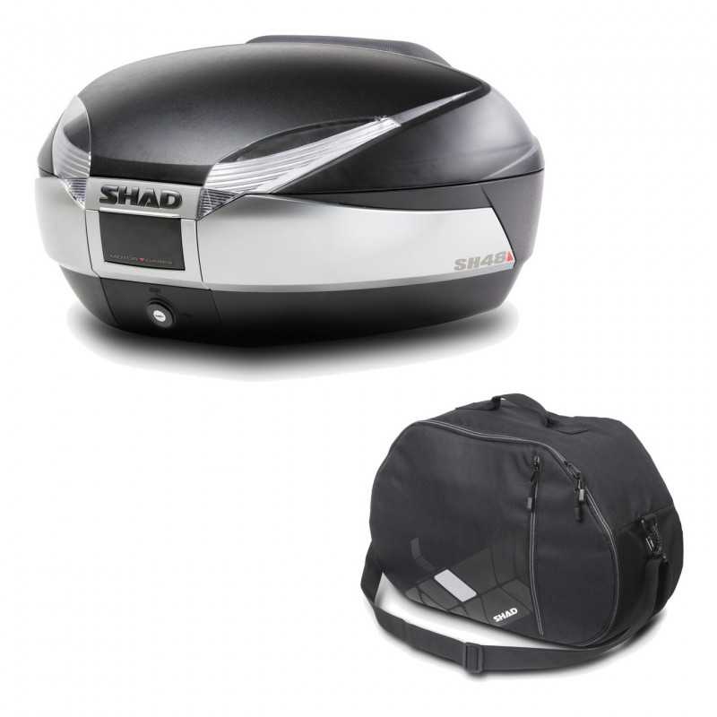 Back trunk + internal bag  SH48 TITANIUM PREMIUM